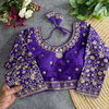 Heavy Pure Vichitra Silk Jari Embroidery & Sequence Work Blouses Suppliers In India